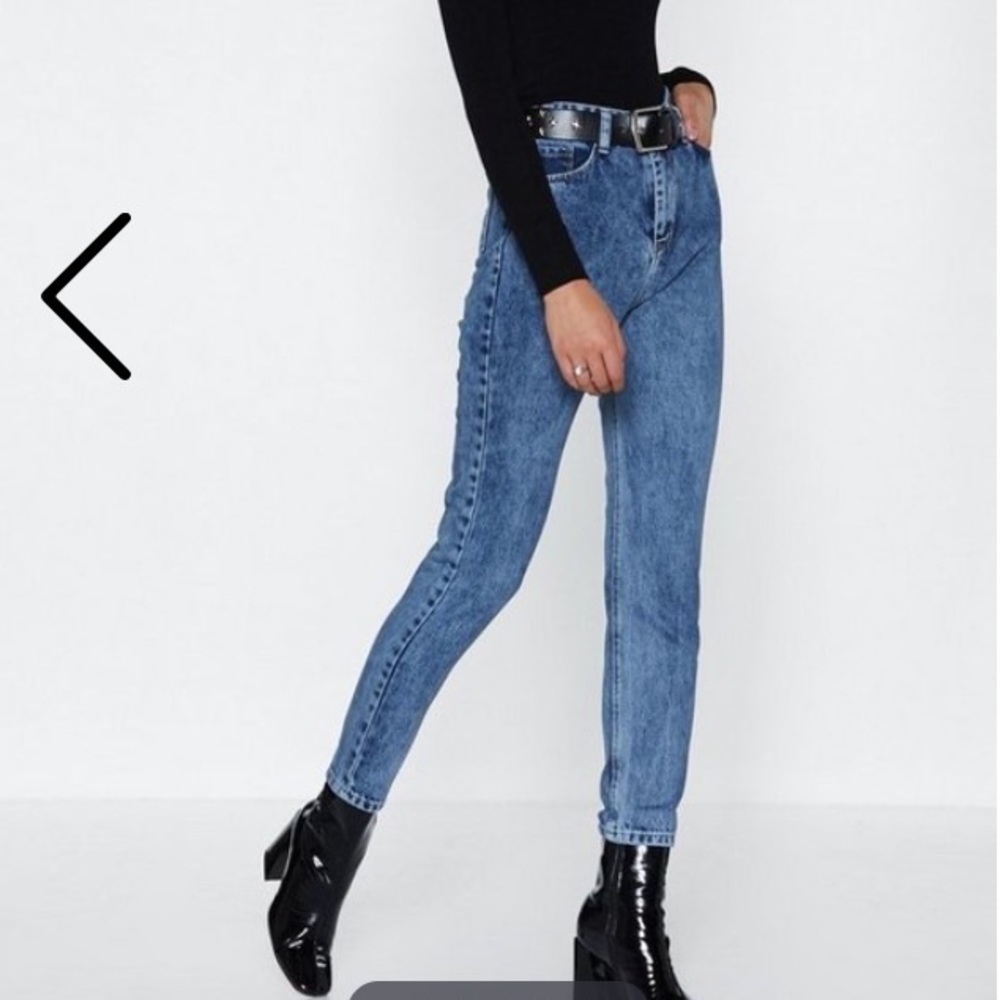 Don't Even Trip Acid Wash Jeans- Nasty Gal